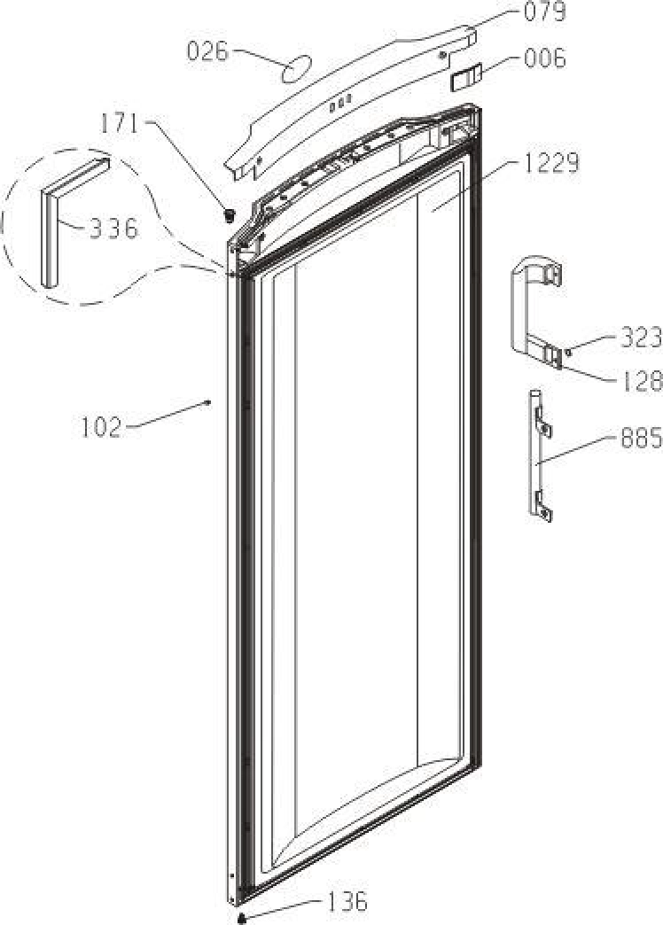 Explosionszeichnung Gorenje 444755 F6151AW