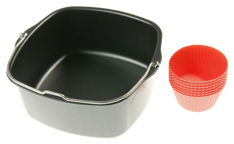 Philips Saeco HD992501 Frittierkorb - 882992501270 hd9925/01 passend für viva collection airfryer backeinsatz m. antihaftbeschichtung + -muffin-formen