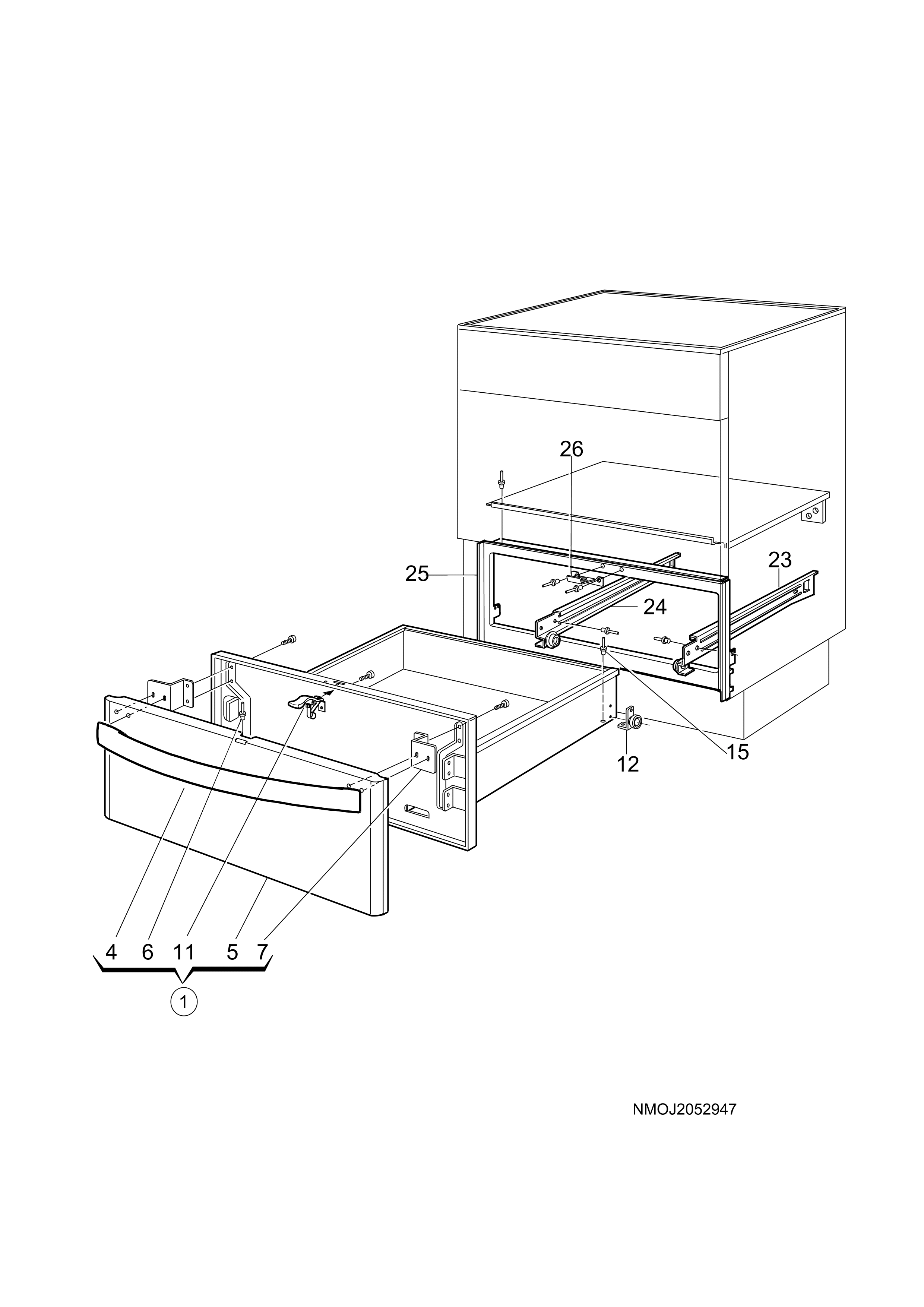 Explosionszeichnung Husqvarna 94855342500 QSP 7030-1 W