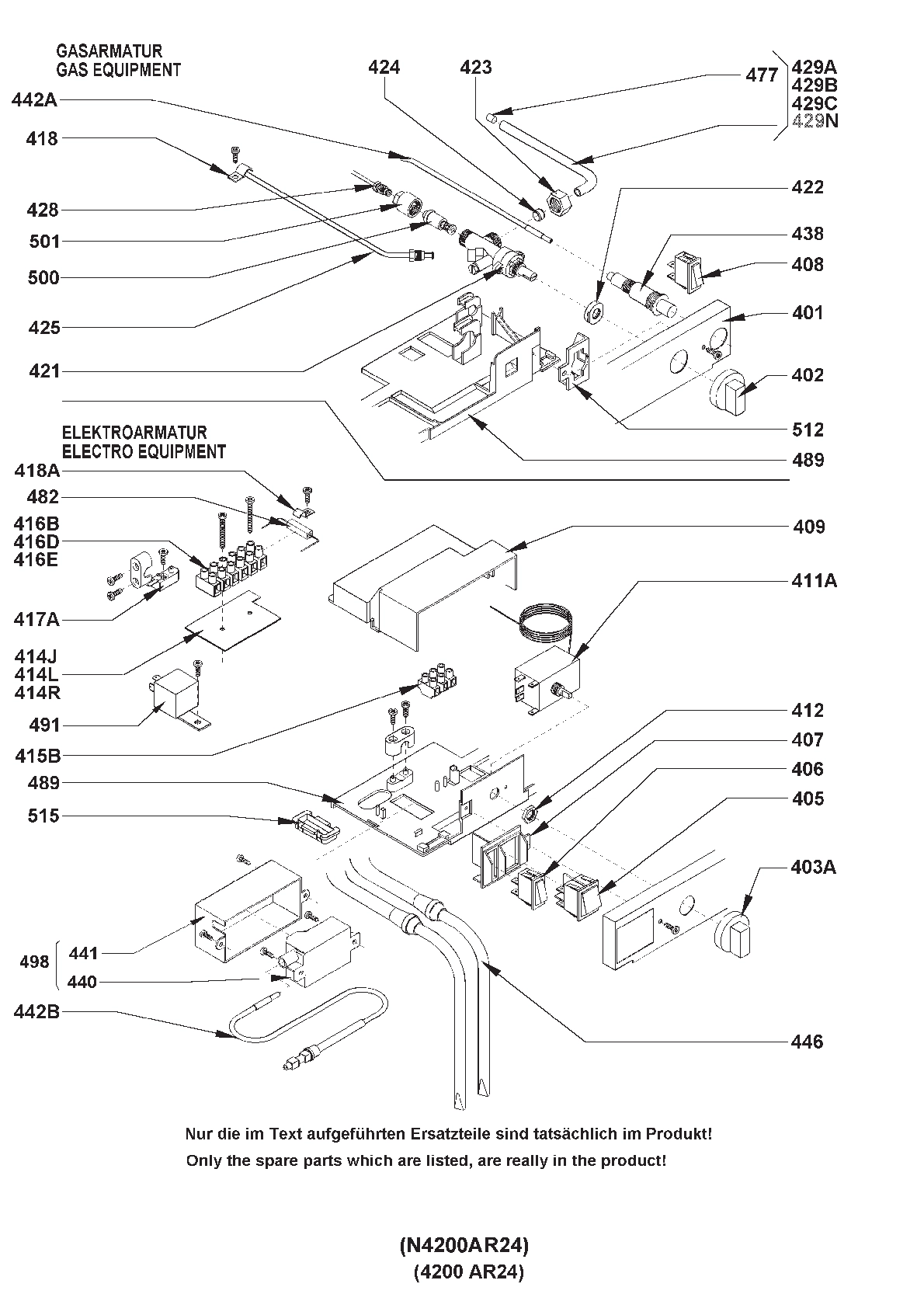 Explosionszeichnung Dometic 921071515 RM4230