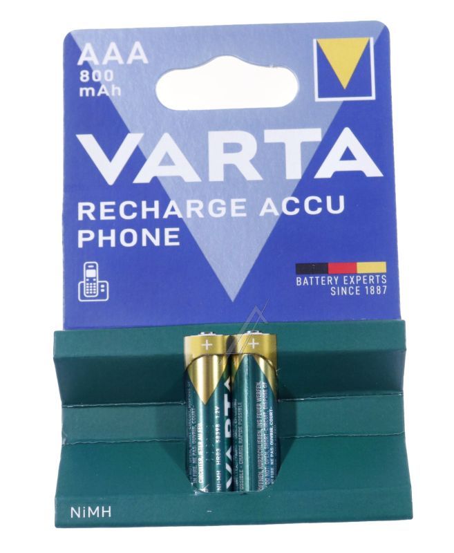 Varta 58398101402 Mikroakku AAA 1,2V - T398 1,24v-800mah nimh aaa micro 2er blister passend für varta