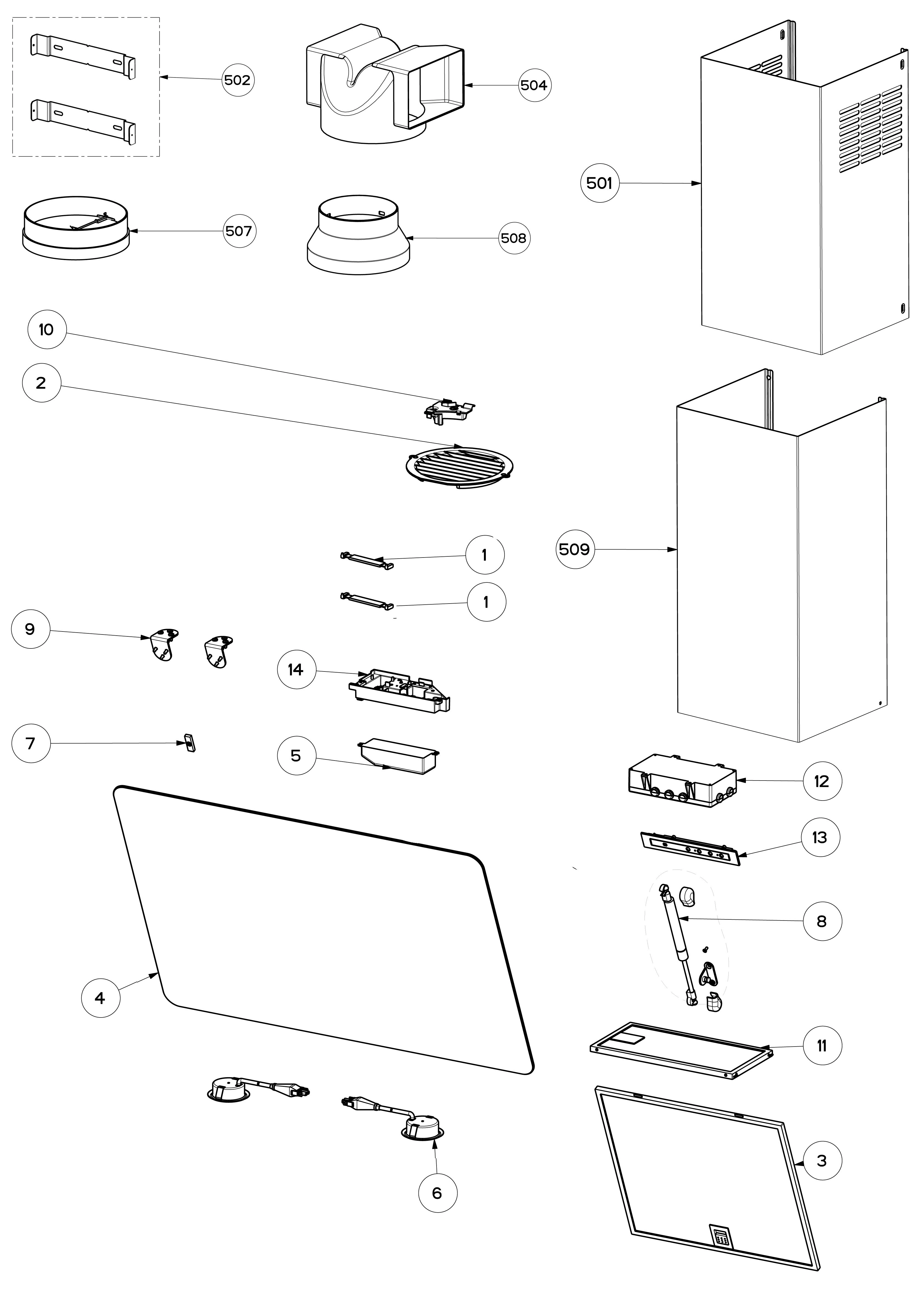 Explosionszeichnung Ikea 94249292500 BEJUBLAD