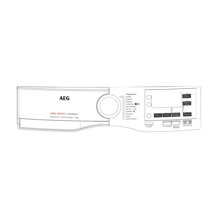 AEG Electrolux 140067728026 Bedienteilblende - Bedienblende,handgriff,aeg,l6f