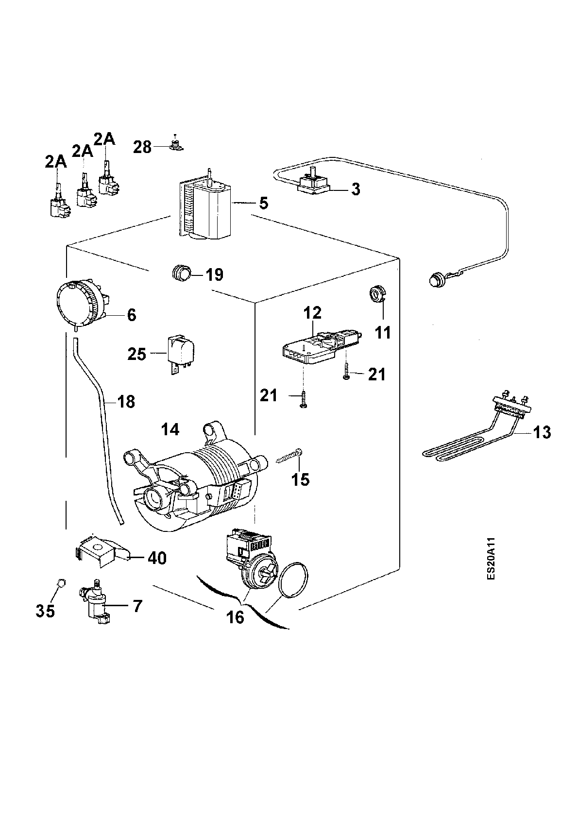 Explosionszeichnung Faure 91320177101 LTV 953