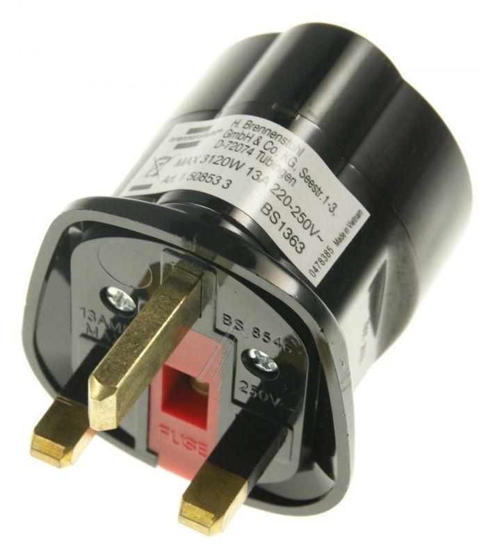 Brennenstuhl 1508533 Reisesteckerset - Reisestecker schutzkontakt => gb