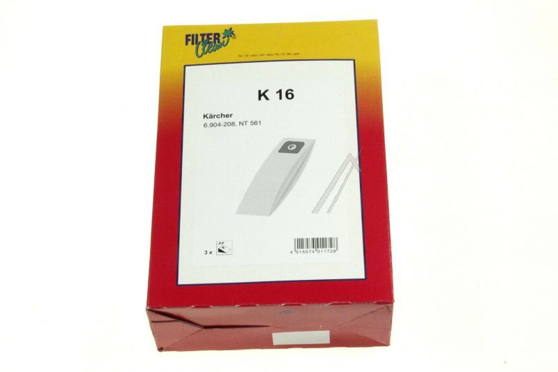 Filter Clean 000800K Staubsaugerbeutel - K16 staubbeutel 3 stück