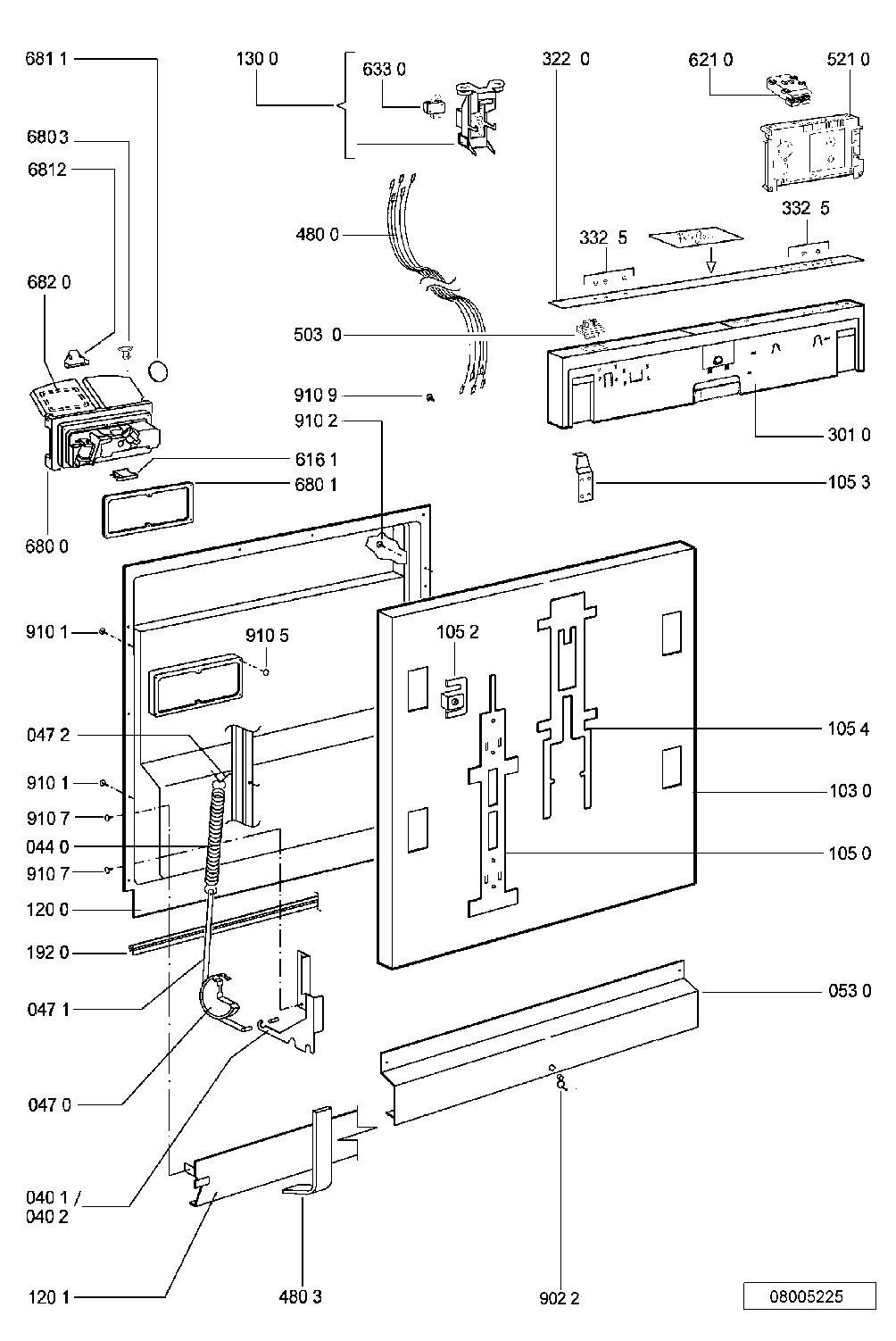 Explosionszeichnung Ikea 854240001829 DWH B00 W Explosionszeichnung Ikea 854240001829 DWH B00 W
