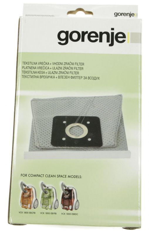 Gorenje 229397 Staubsaugerbeutel - Textil beutel + einlass filter