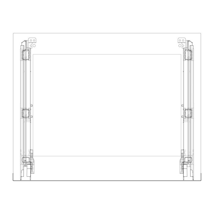AEG Electrolux 140043376015 Aussenscheibe - Frontscheibe,inox,592x465mm