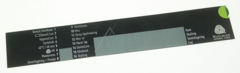 Arcelik Grundig Beko 2843099008 Bedienteilblende - Einlage norwegen