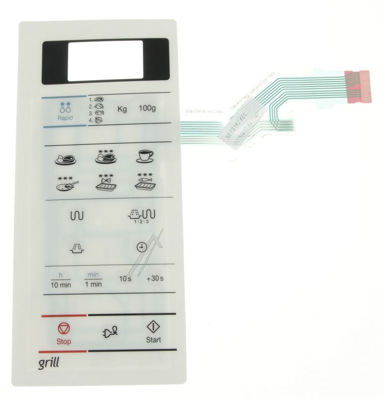 Samsung DE3400383E Bedienteilblende - Switch membrane,ge731k/xec,pet,230v / 50