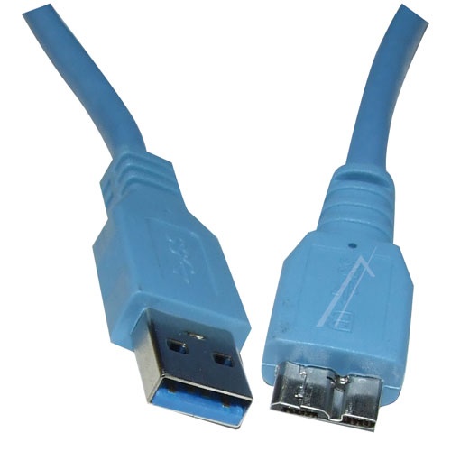 COM - Usb3.0-kabel typ-a stecker/typ-b micro stecker 5,0m blau