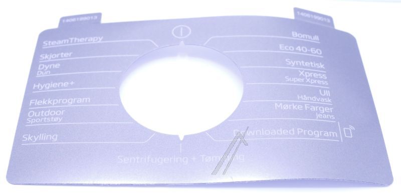Arcelik Grundig Beko C00930577 Bedienteilblende - 1406199013 inlay Arcelik Grundig Beko C00930577 Bedienteilblende - 1406199013 inlay