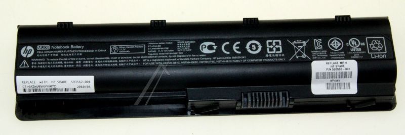 Hewlett Packard 593562001 Akku Notebook - Mu06 593562-001 passend für compaq battery 6 cell 62wh 2.8ah