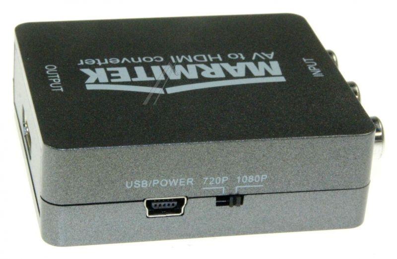 Marmitek 25008264 HDMI-Converter - Connect ah31 passend für rca auf hdmi konverter -1080p full hd - keine software notwendig - scart - av hdmi adapter