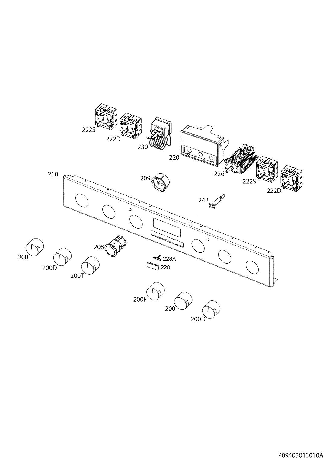 Explosionszeichnung AEG 94300466503 47095VD-W8