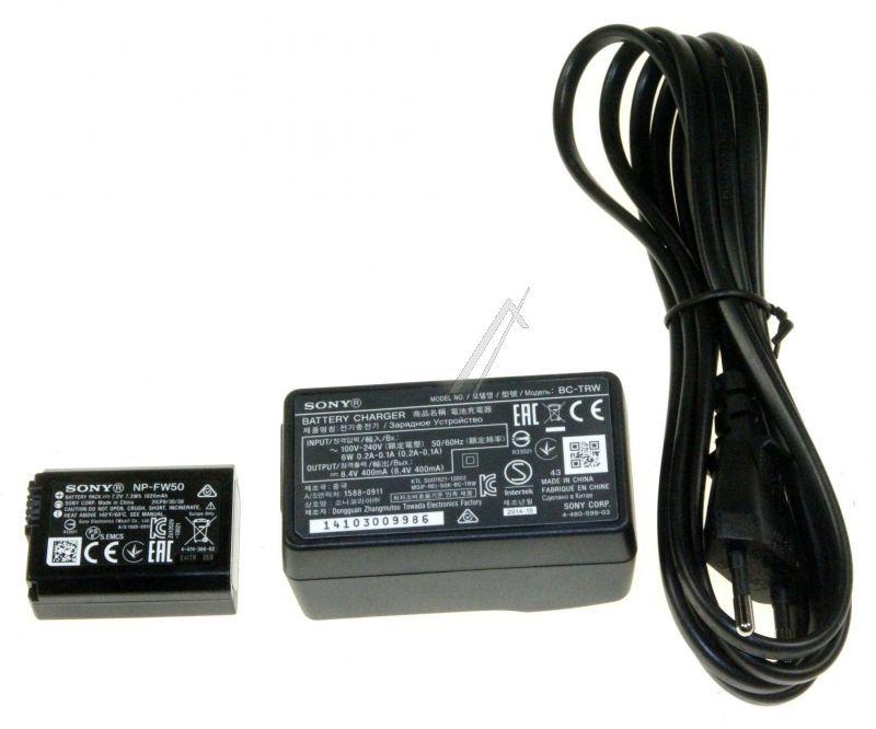 Sony ACCTRWCEE - Acctrw.cee kamera-zubehörsatz mit akkusatz der w-serie und ladegerät (np-fw50+bc-trw)