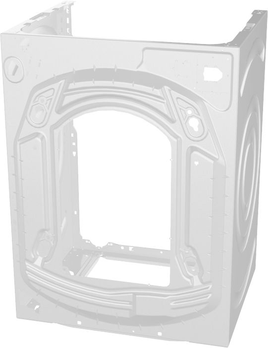 BSH Bosch Siemens 00718242 - Gehäuse silber