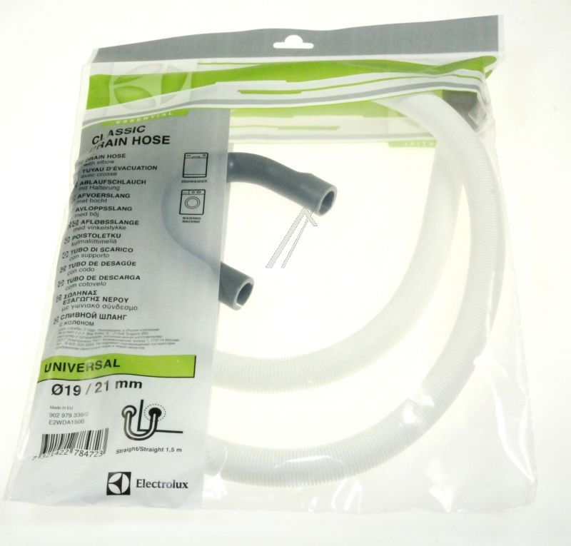 AEG Electrolux 9029793362 Ablaufschlauch - E2wda150b ablaufschlauch klassisch 1,5m