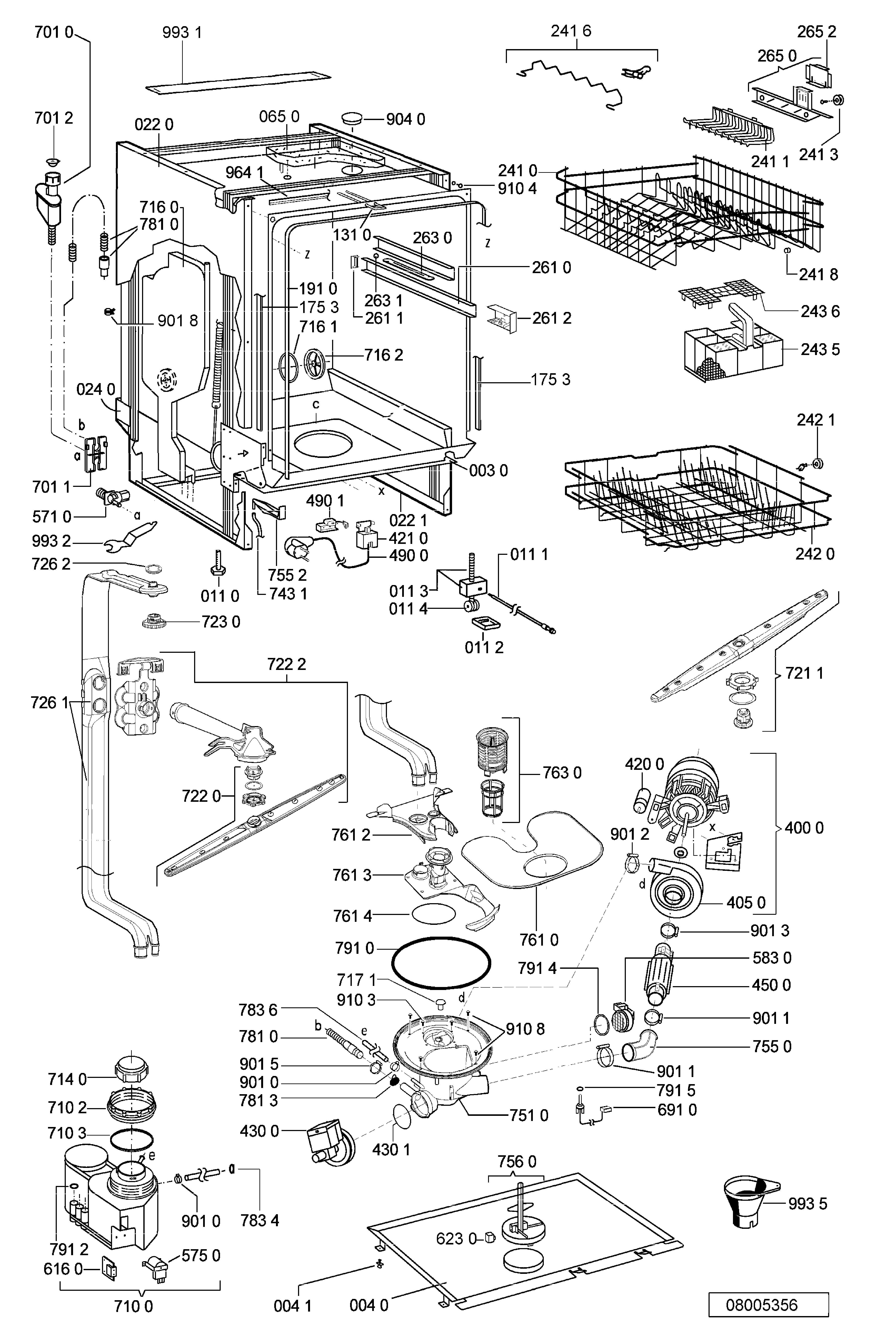 Explosionszeichnung Ikea 854240001829 DWH B00 W Explosionszeichnung Ikea 854240001829 DWH B00 W
