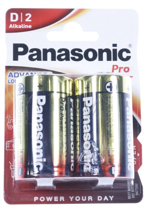 Panasonic LR20PPG2BP Mono Standardbatterie - Lr20ppg/2bp pro power alkali batterie d 1,5v 2er blister