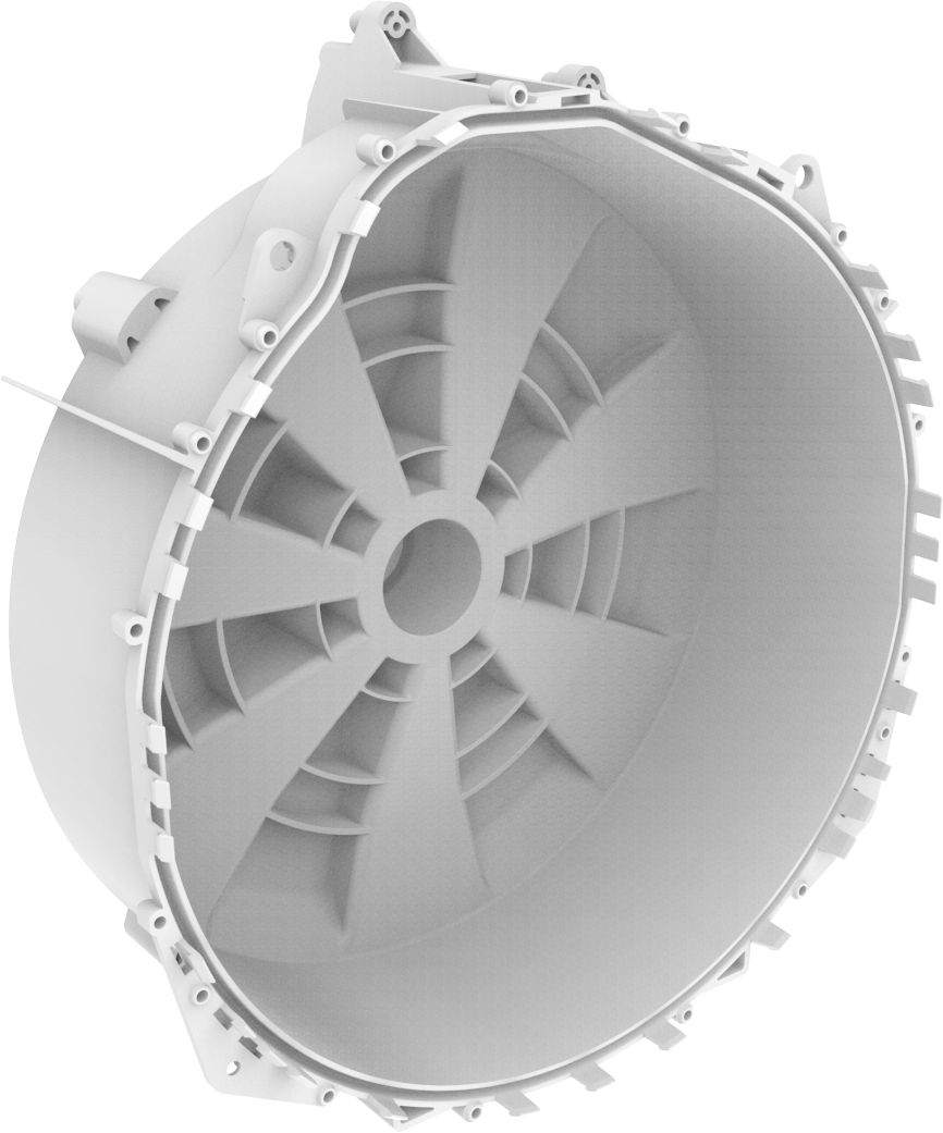 BSH Bosch Siemens 00714928 Bottichhinterteil - Laugenbehaelter-hint BSH Bosch Siemens 00714928 Bottichhinterteil - Laugenbehaelter-hint