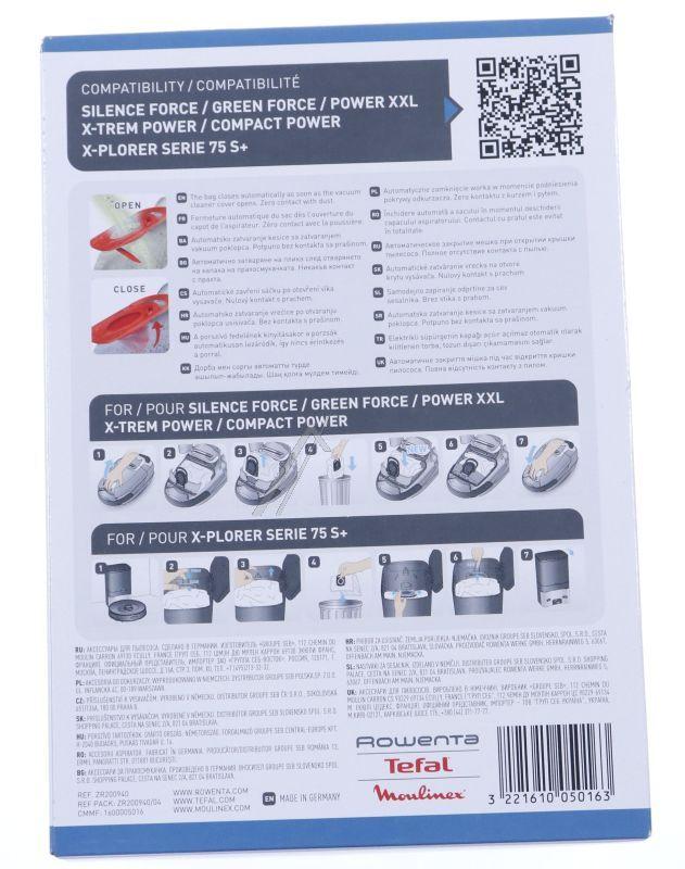 SEB ZR200940 Staubsaugerbeutel - Bag hygiene aromatic *4