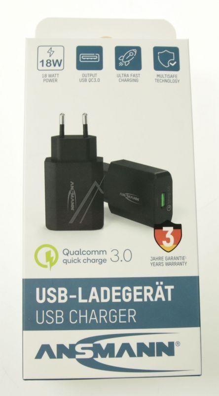 Assmann 10010099 - 130q home charger qualcomm quick charge 3.0, 18w