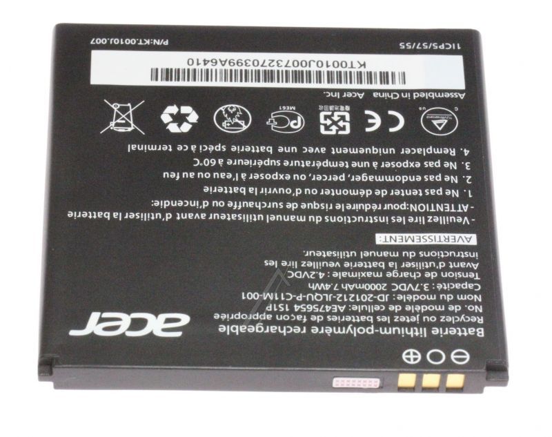 Acer KT0010J007 Akku Notebook - Passend für acer battery.poly.1s1p.1c.2000mah