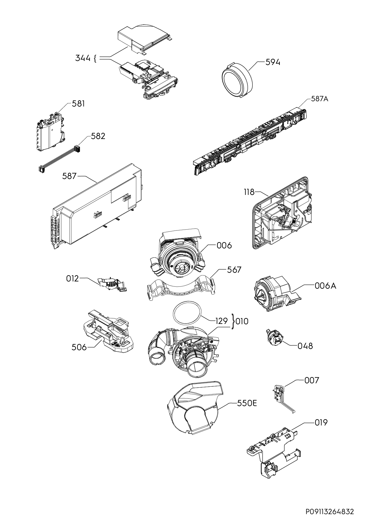Explosionszeichnung Electrolux 91143490000 GA60GLVS Explosionszeichnung Electrolux 91143490000 GA60GLVS