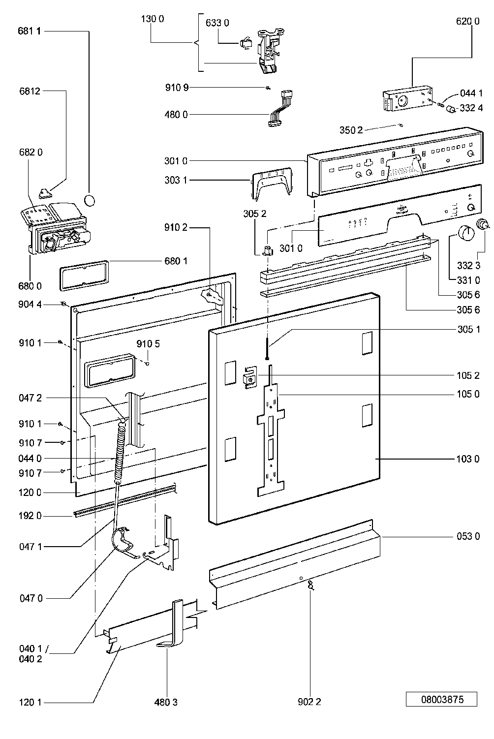 Explosionszeichnung Ikea 854540501790 DWF 405 S Explosionszeichnung Ikea 854540501790 DWF 405 S