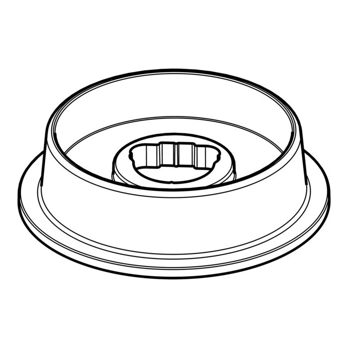 AEG Electrolux 3425754086 Skalenscheibe - Knebelunterteil,inox