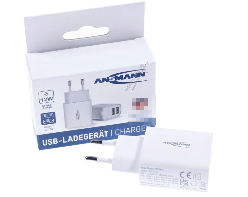 Assmann 10010114 - Hc212 1001-0114 doppel usb ladegerät / netzteil, 2,4a
