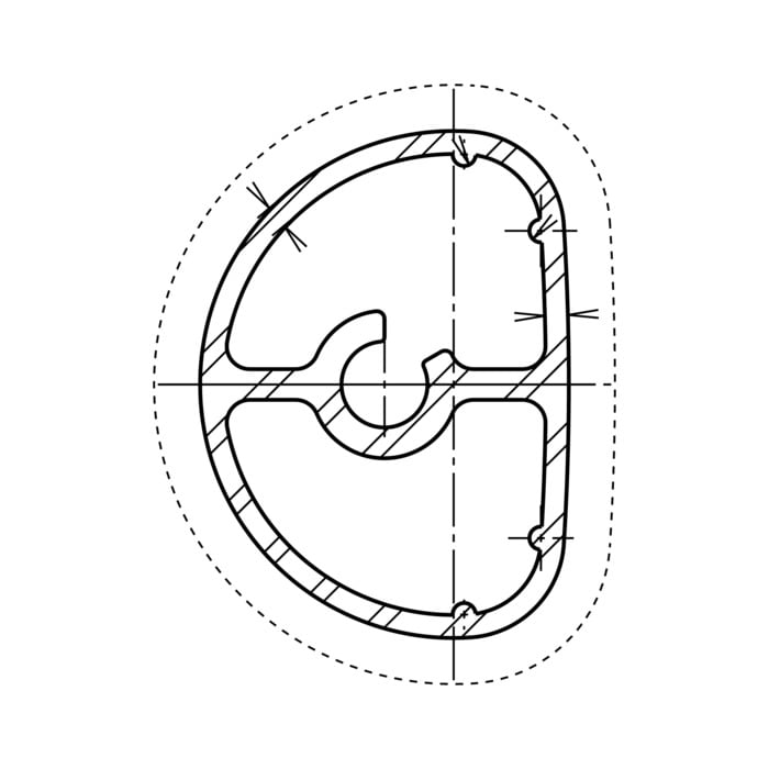 AEG Electrolux 2210121485 Handgriff - Handgriff,rohr,l=1622