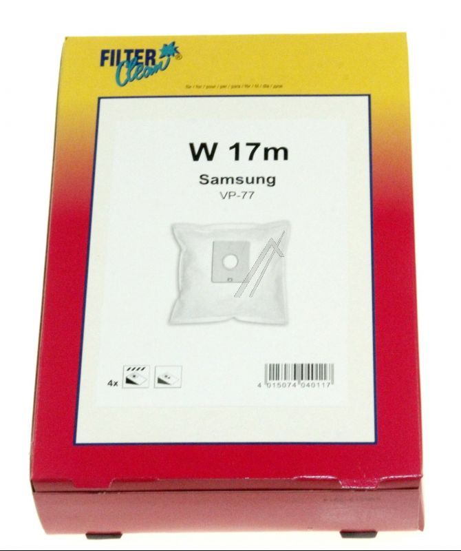 Filter Clean FL0722K Staubsaugerbeutel - W17m fl0722-k staubsaugerbeutel 4+0