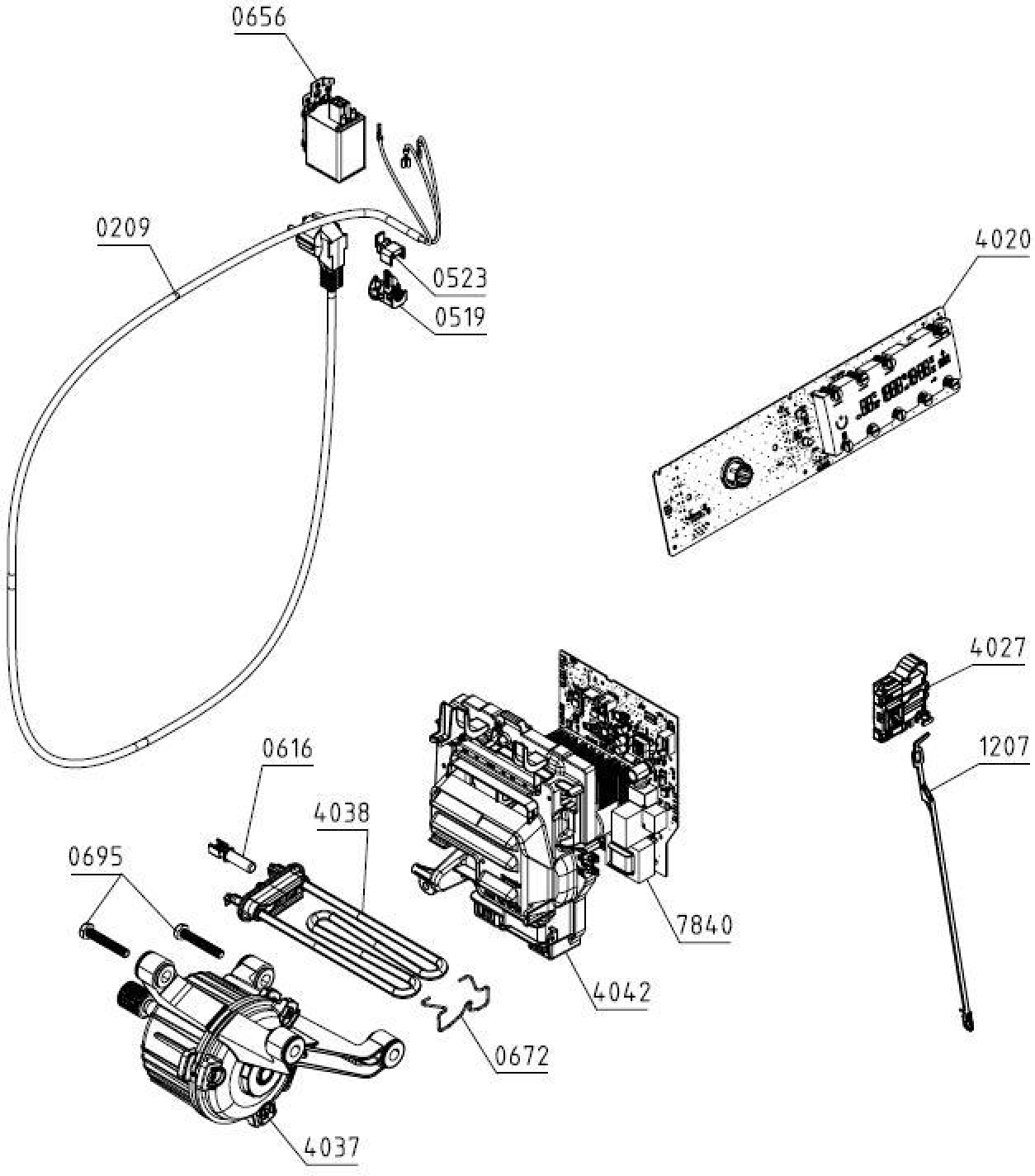 Explosionszeichnung Gorenje 729414 WS168LNST