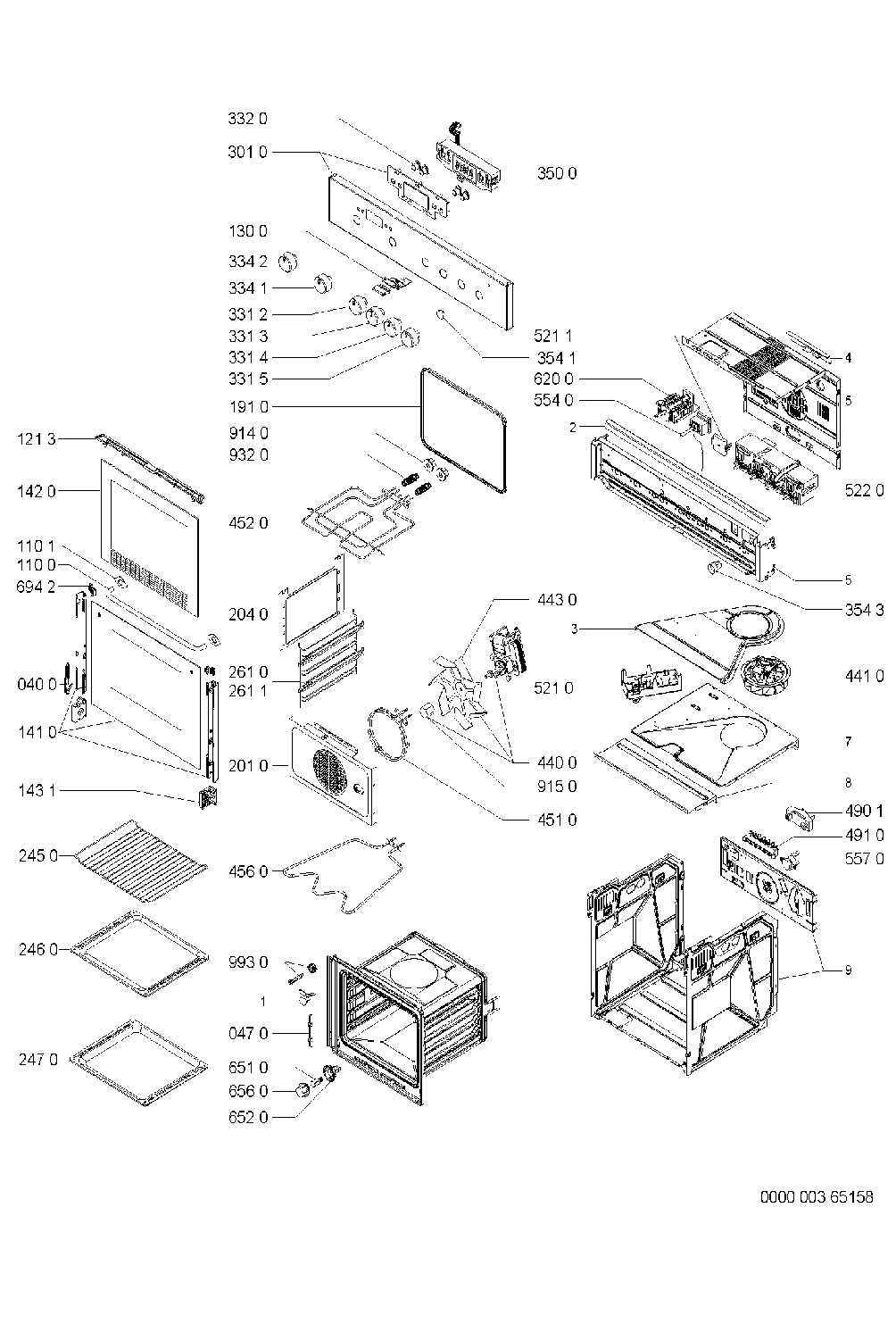 Explosionszeichnung Ikea 857917601000 OBU C00 W