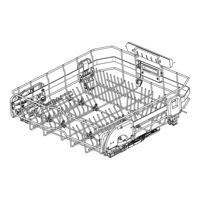 AEG Electrolux Unterer Geschirrkorb 140019514136 für Geschirrspüler Comfortlift Ersatzteil