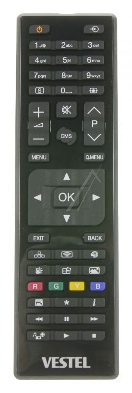 Vestel 23393429 - R/c 4878 passend für vestel (grau/s)(schwarz/p)