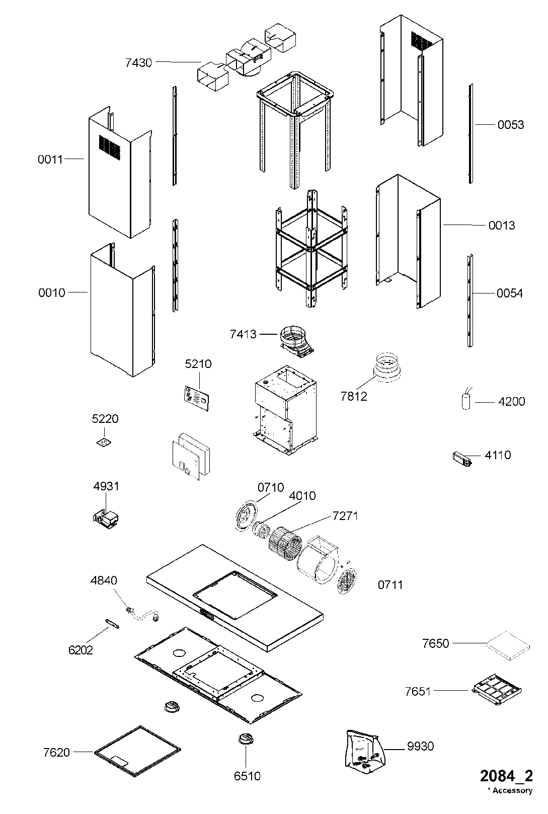 Explosionszeichnung Ikea 857991501900 HDN SI800 DUNSTABZUG Explosionszeichnung Ikea 857991501900 HDN SI800 DUNSTABZUG