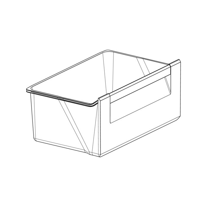 AEG Electrolux 140173357041 Gemüsefach - Bac à légumes,complet,296, 452