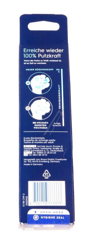 Braun 373333 Zahnbürste - Oral-b aufsteckbürsten io ultimative reinigung 2er, weiss