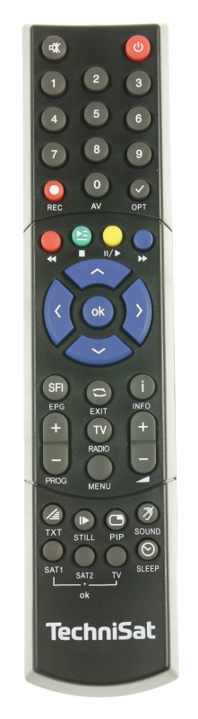 Technisat 00003719 - Pvr235 passend für technisat fernbedienung schwarz
