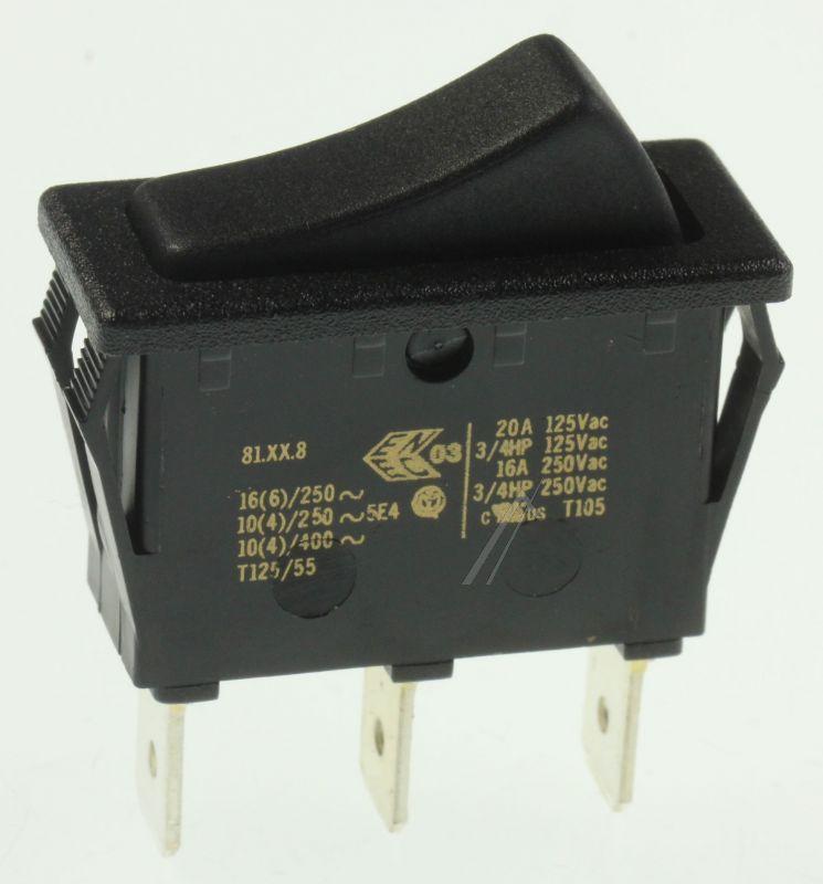 Interbär 365210022 Taster - Wippschalter 1x um unbeleuchtet 16a/250v 11x30mm