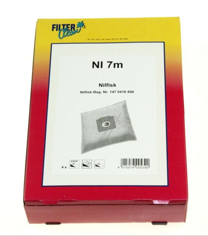 Filter Clean FL0815K Staubsaugerbeutel - Ni7m mikromax beutel 4 stck