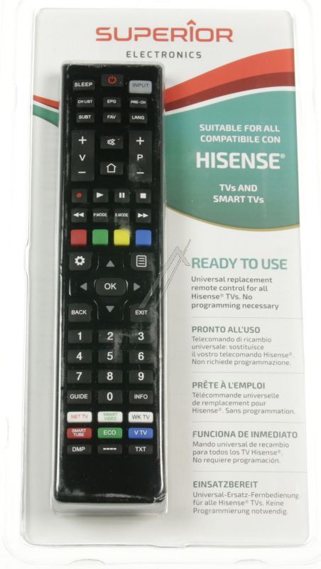 Superior SUPTRB028 - Smart universalfernbedienung für passend für hisense