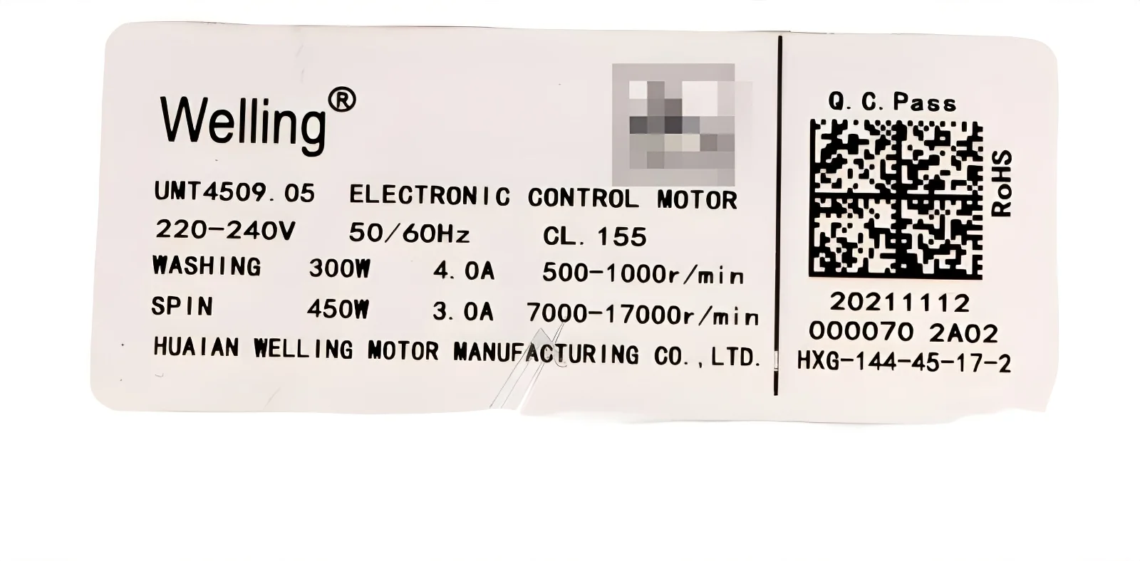 Midea 11002011000048 Waschmaschinenmotor - Umt4509.05 passend für universal motor