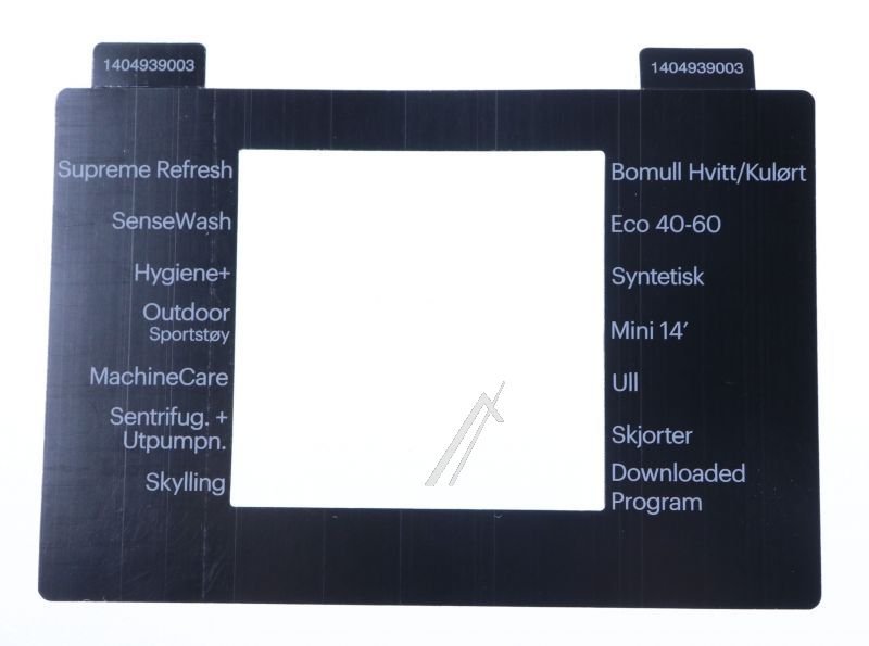 Arcelik Grundig Beko 1404939003 Blende - Inlay