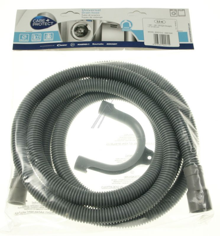 Candy Hoover 35601848 - Whd1012 ablaufschlauch 3,5 m gerade/gerade, 21-21/28mm mit bogen