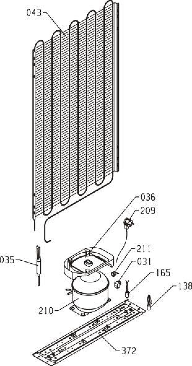 Explosionszeichnung Gorenje 444713 RF60309OR-L Explosionszeichnung Gorenje 444713 RF60309OR-L